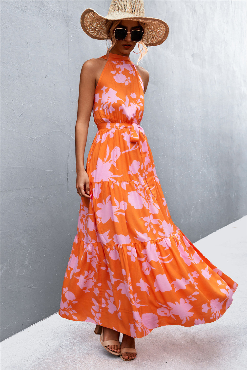 Scarlett Tie Waist Maxi Dress