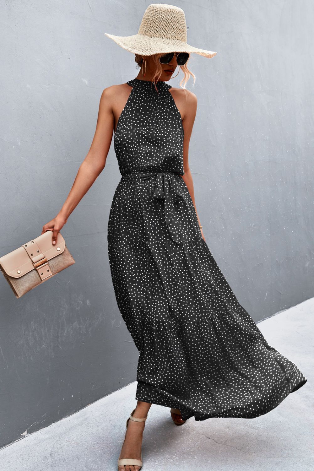 Scarlett Tie Waist Maxi Dress