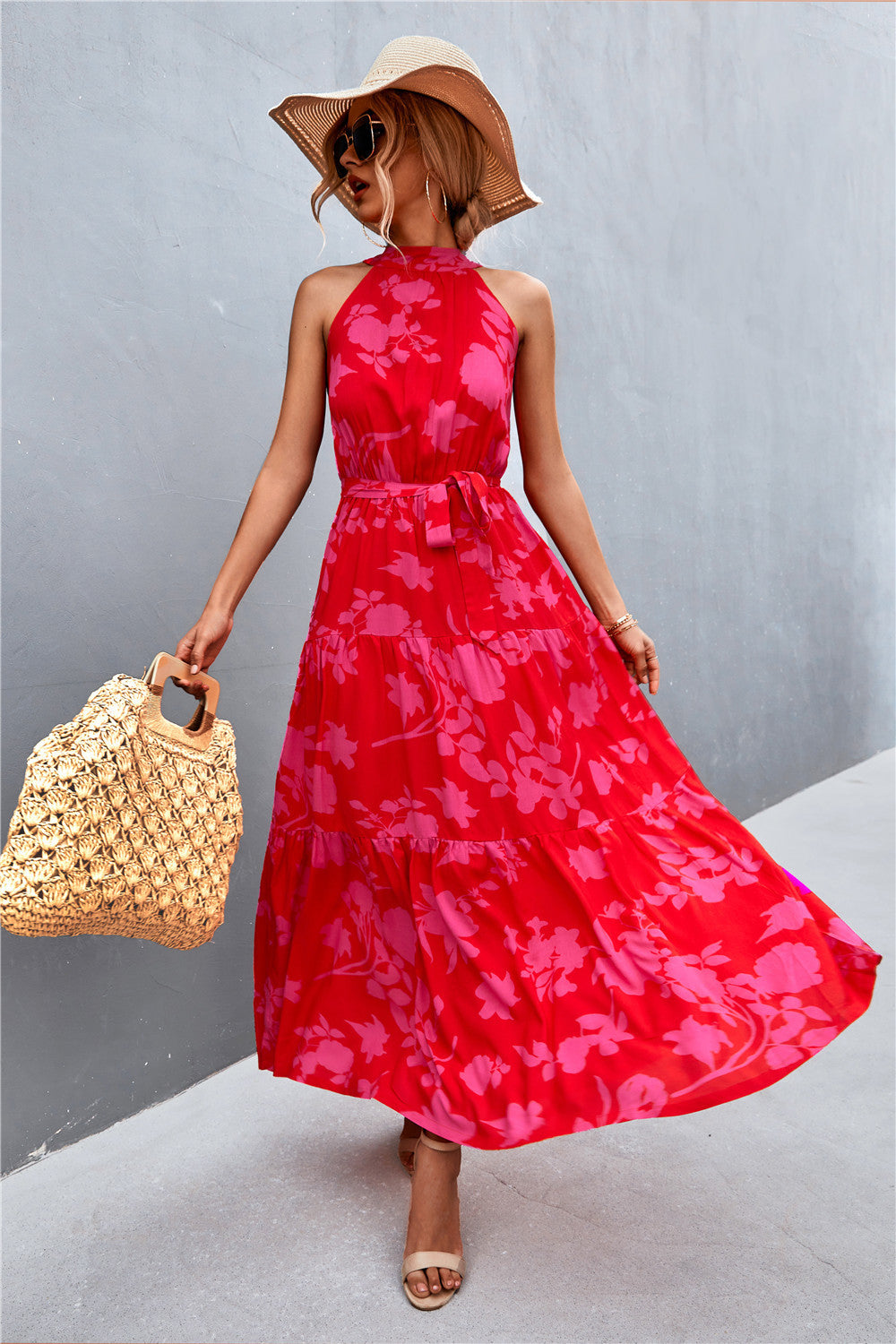 Scarlett Tie Waist Maxi Dress