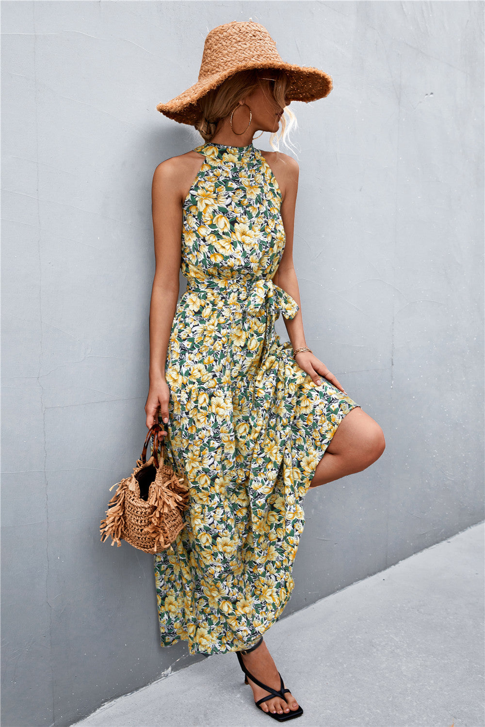 Scarlett Tie Waist Maxi Dress