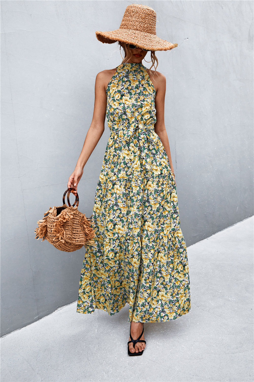 Scarlett Tie Waist Maxi Dress