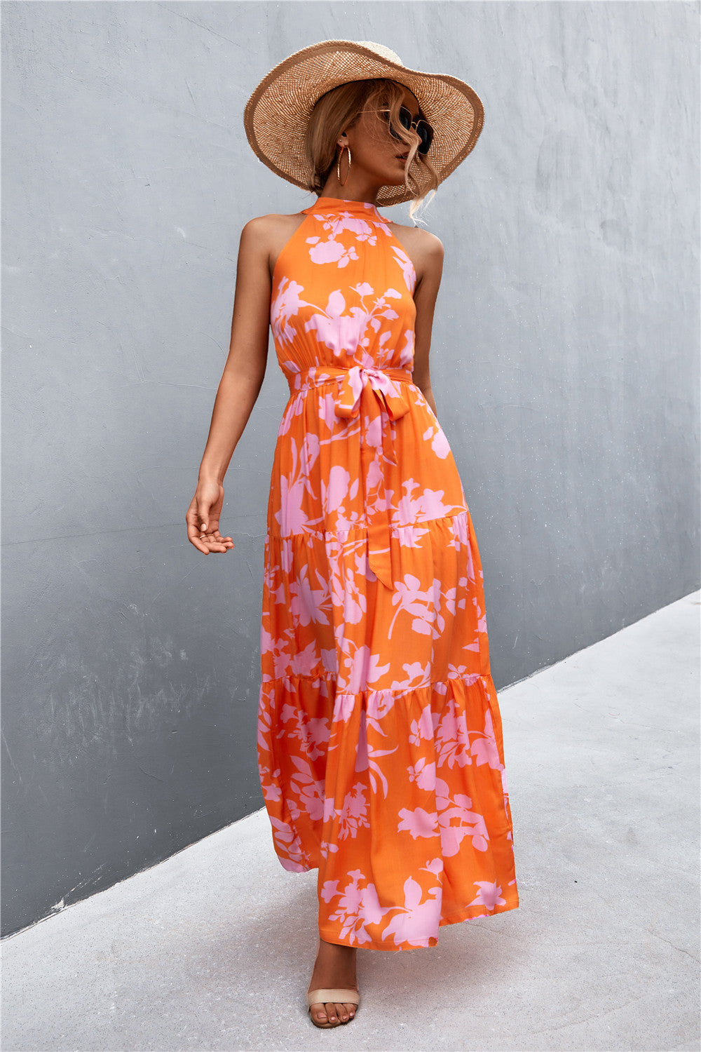 Scarlett Tie Waist Maxi Dress