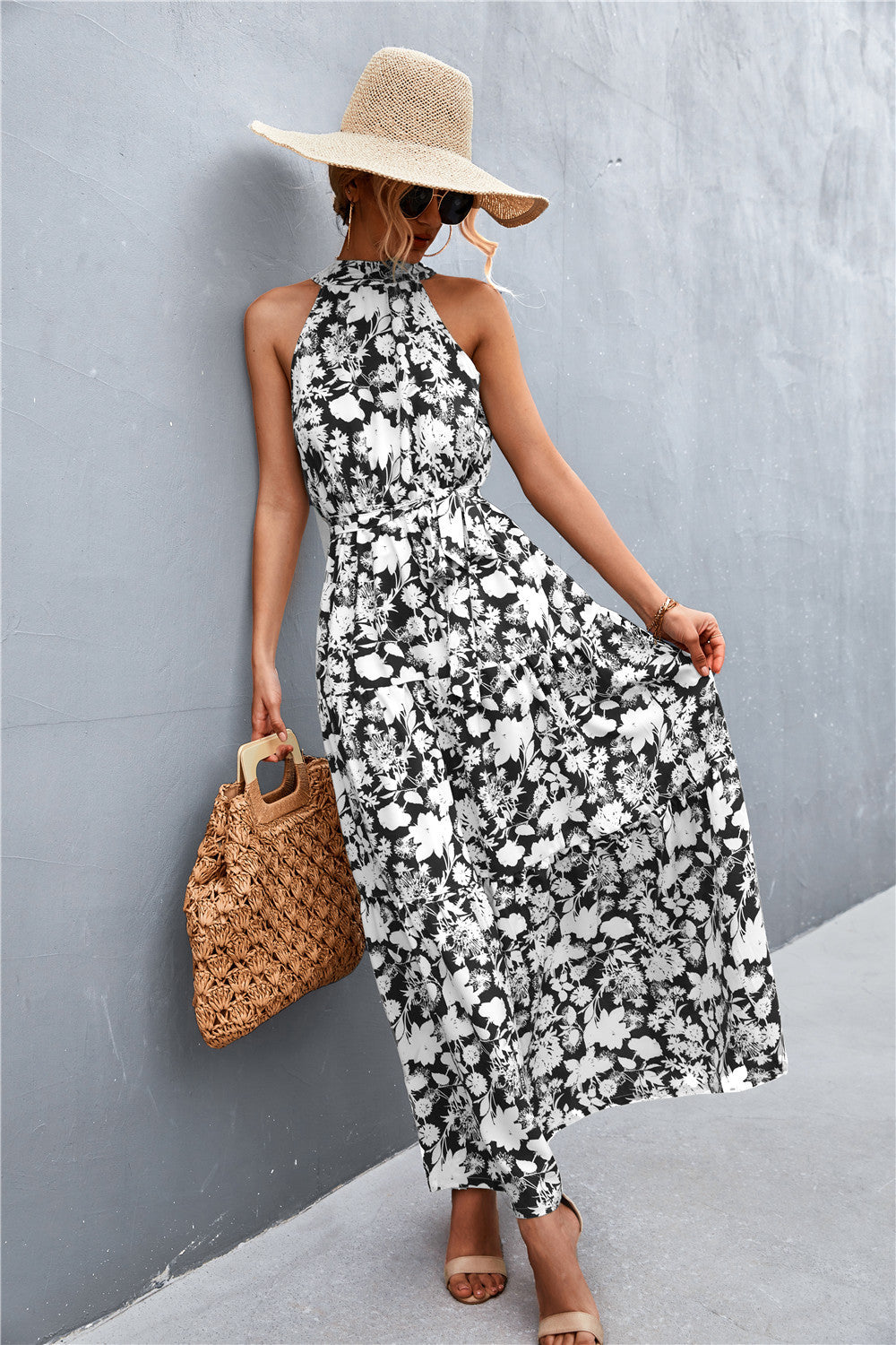 Scarlett Tie Waist Maxi Dress