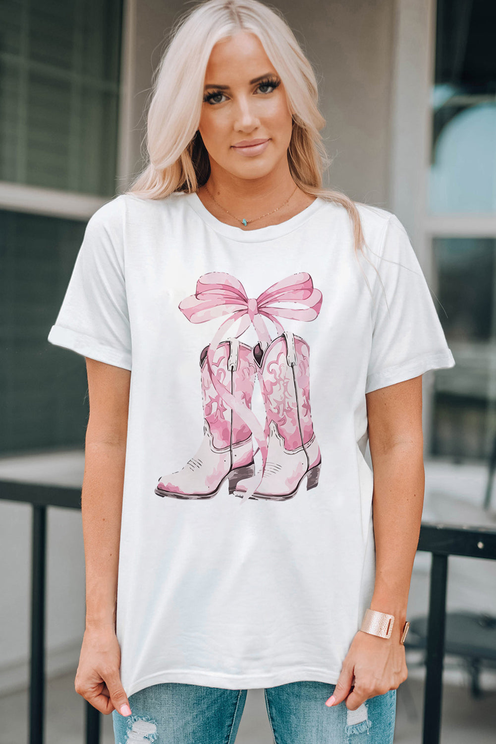 Boot + Bows Tee