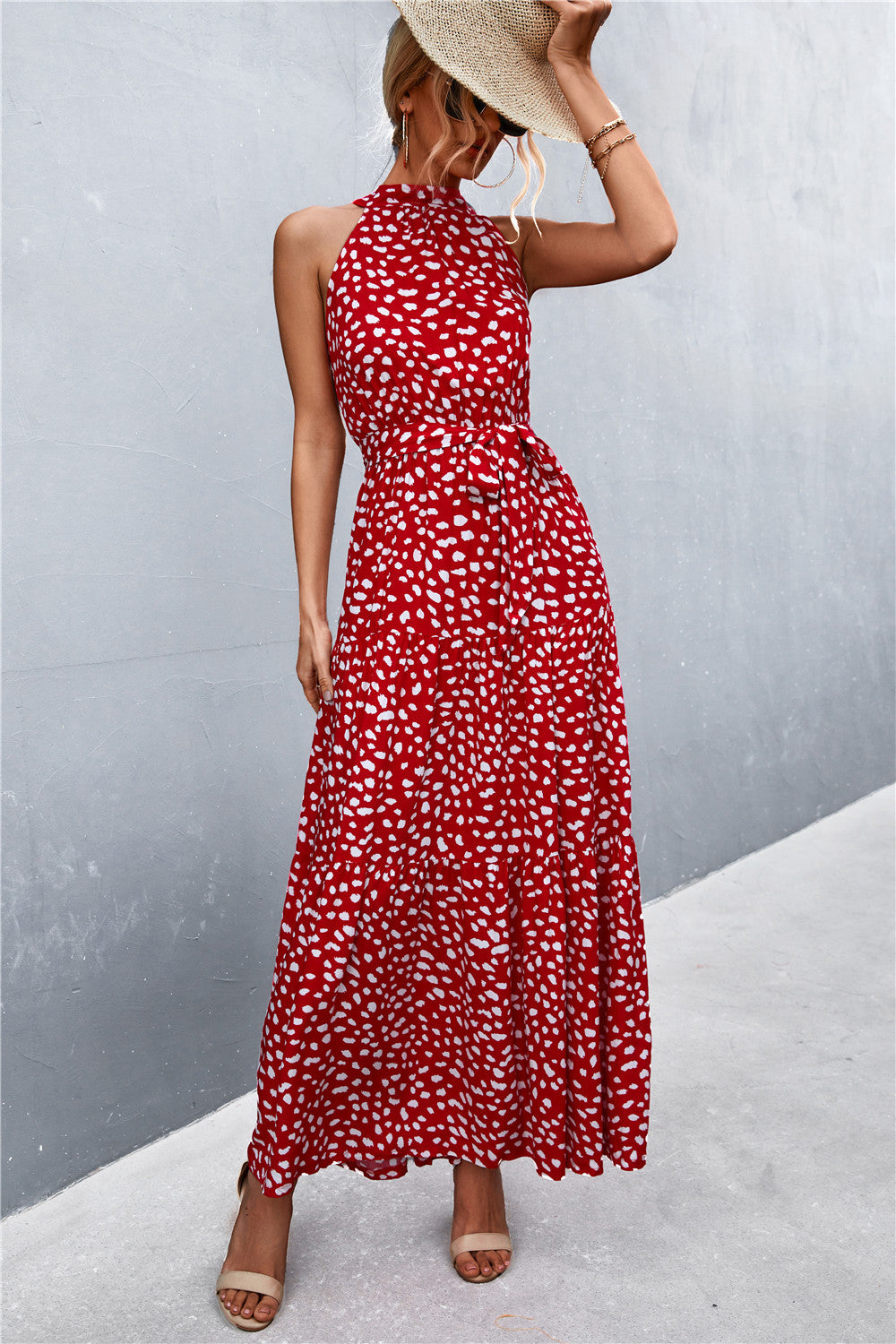 Scarlett Tie Waist Maxi Dress