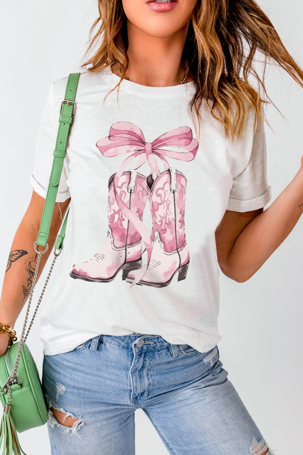 Boot + Bows Tee