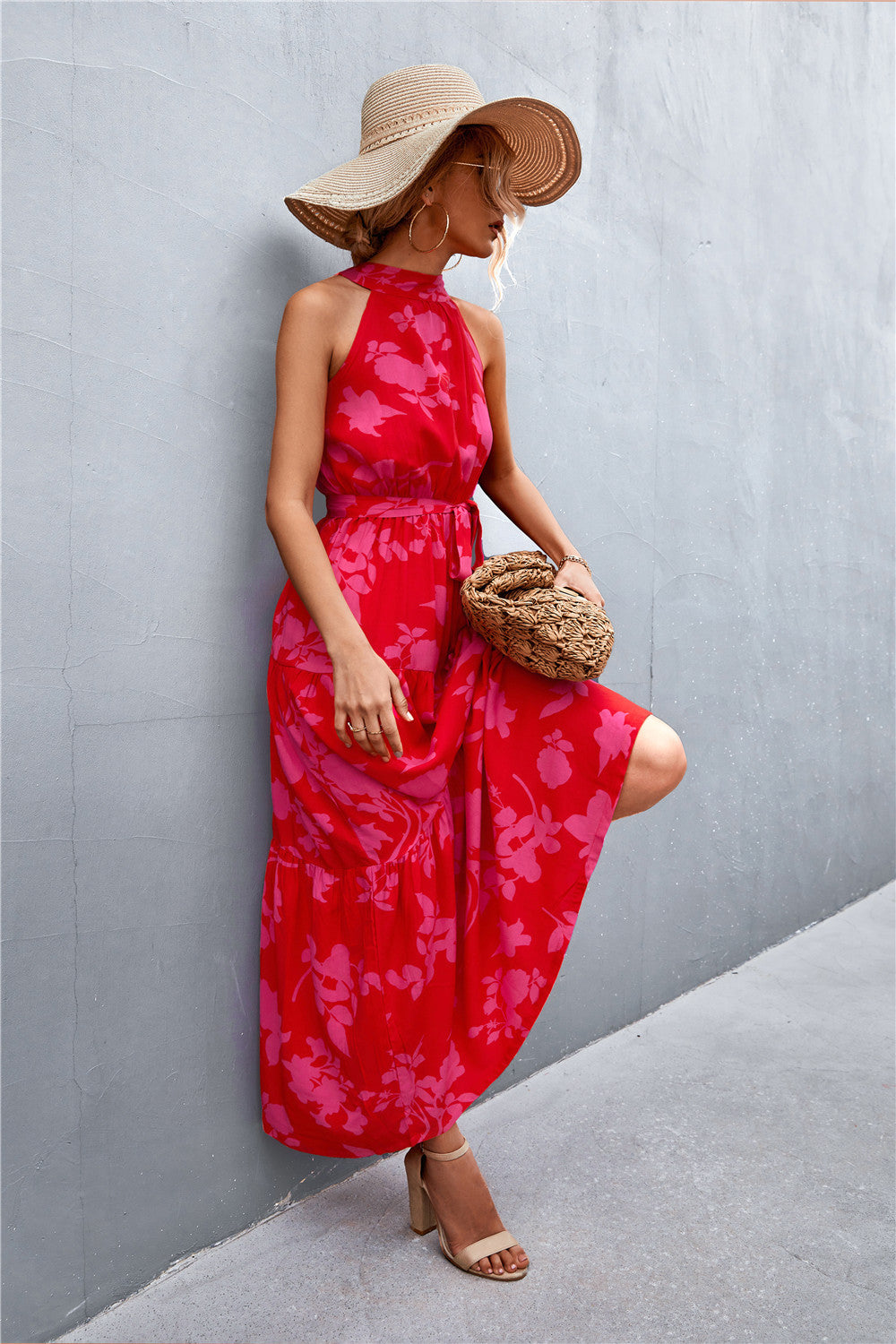 Scarlett Tie Waist Maxi Dress