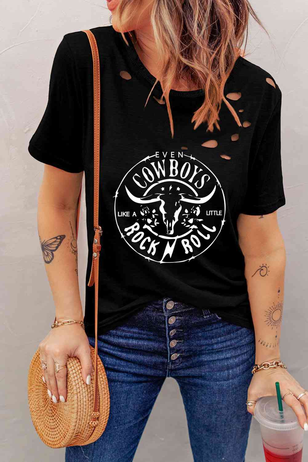 Cowboys Rock N Roll Graphic Tee