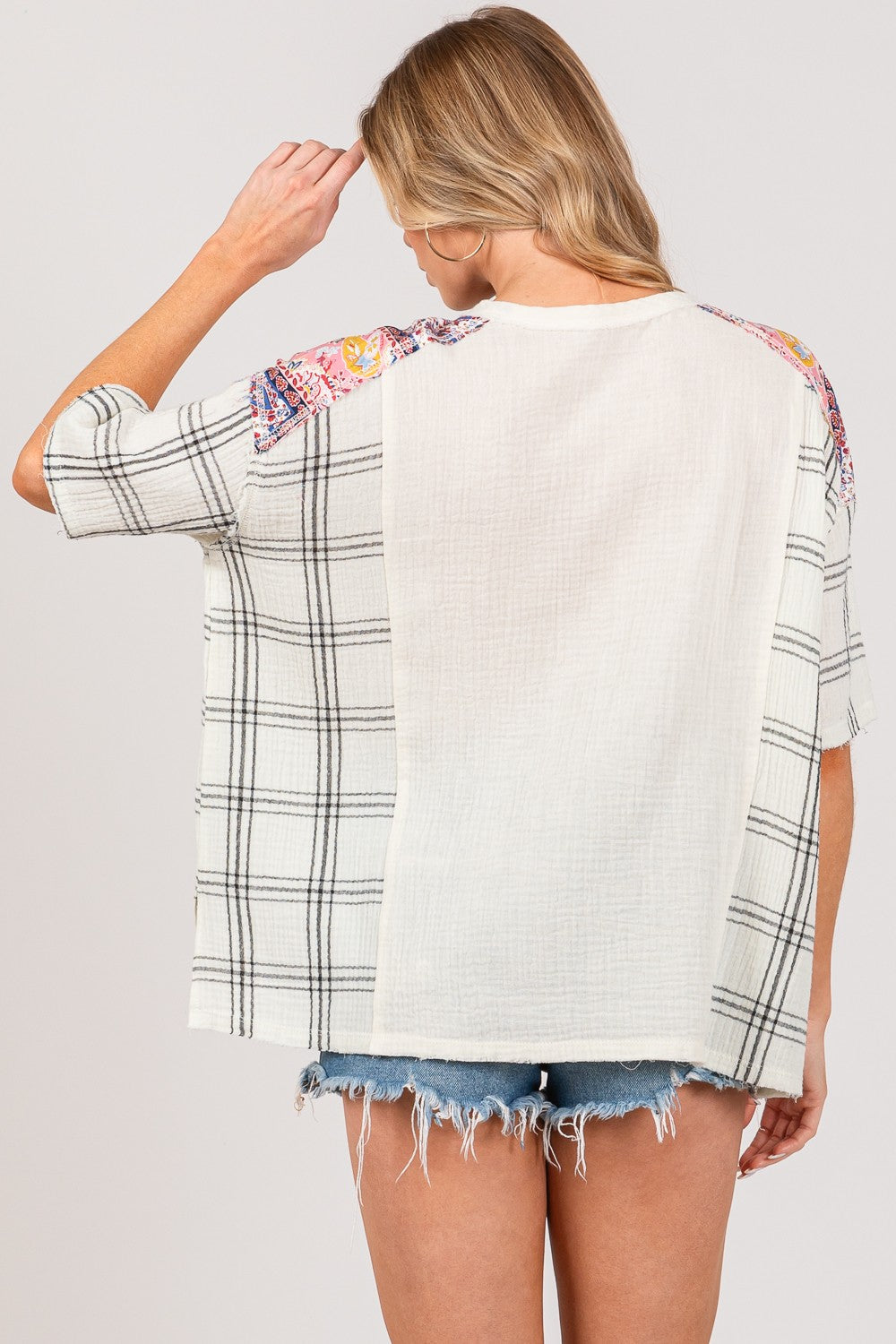 Sage Gingham Blouse